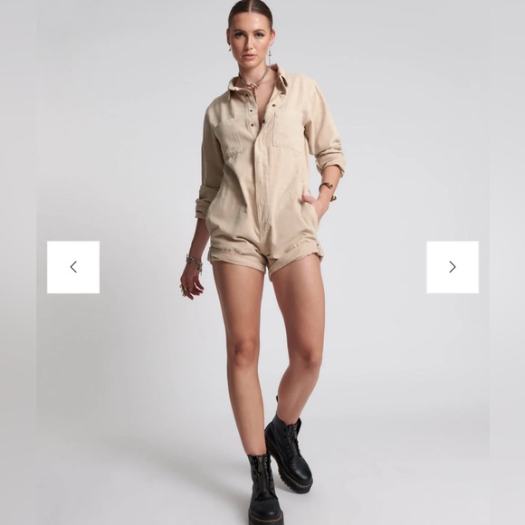 One Teaspoon Pants - One Teaspoon Prophecy Jumpsuit Long Sleeve Size Medium NWT